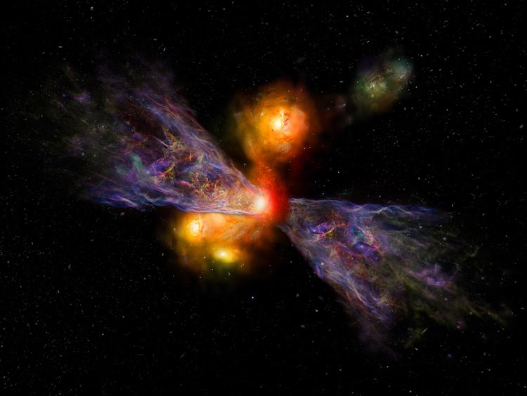 Powerful cosmic winds may have destroyed galaxies in the early universe – Physics World