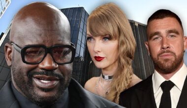 Shaq Sarcastically Thanks Taylor Swift & Travis Kelce For Not Inviting Him to Wedding