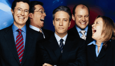 Stephen Colbert, Ed Helms, Jon Stewart, Rob Corddry, Samantha Bee