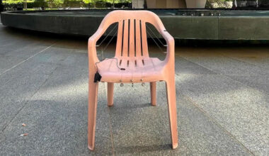 dan ortiz leizman transforms monobloc chairs into instruments