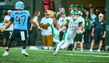 ‘I want to keep building’: Riders’ Daniel Wiebe looks ahead after first CFL touchdown | 620 CKRM - The Voice of Saskatchewan