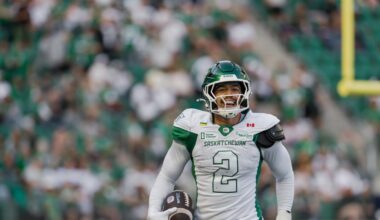 ‘Making plays on the ball’: Riders look to improve turnover totals against Ti-Cats