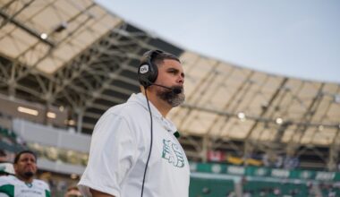 Riders return to practice to prepare for Ti-Cats showdown
