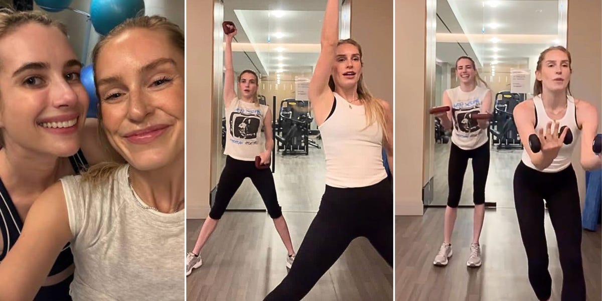 Emma Roberts uses this 10-minute arm workout to build a stronger upper-body in minimal time