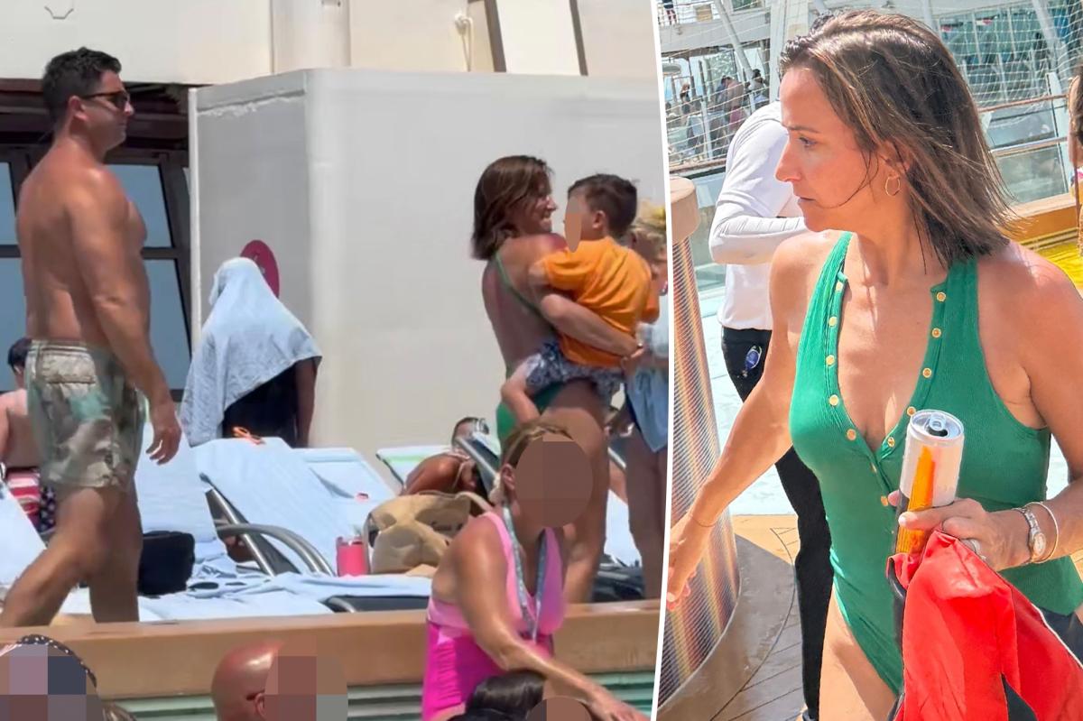 Dianna Russini spotted on luxury cruise with husband and sons after Mike Vrabel photo scandal