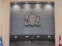 Edmonton council chambers at City Hall.