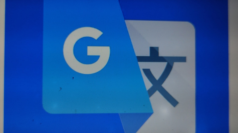 A photo of the Google Translate logo