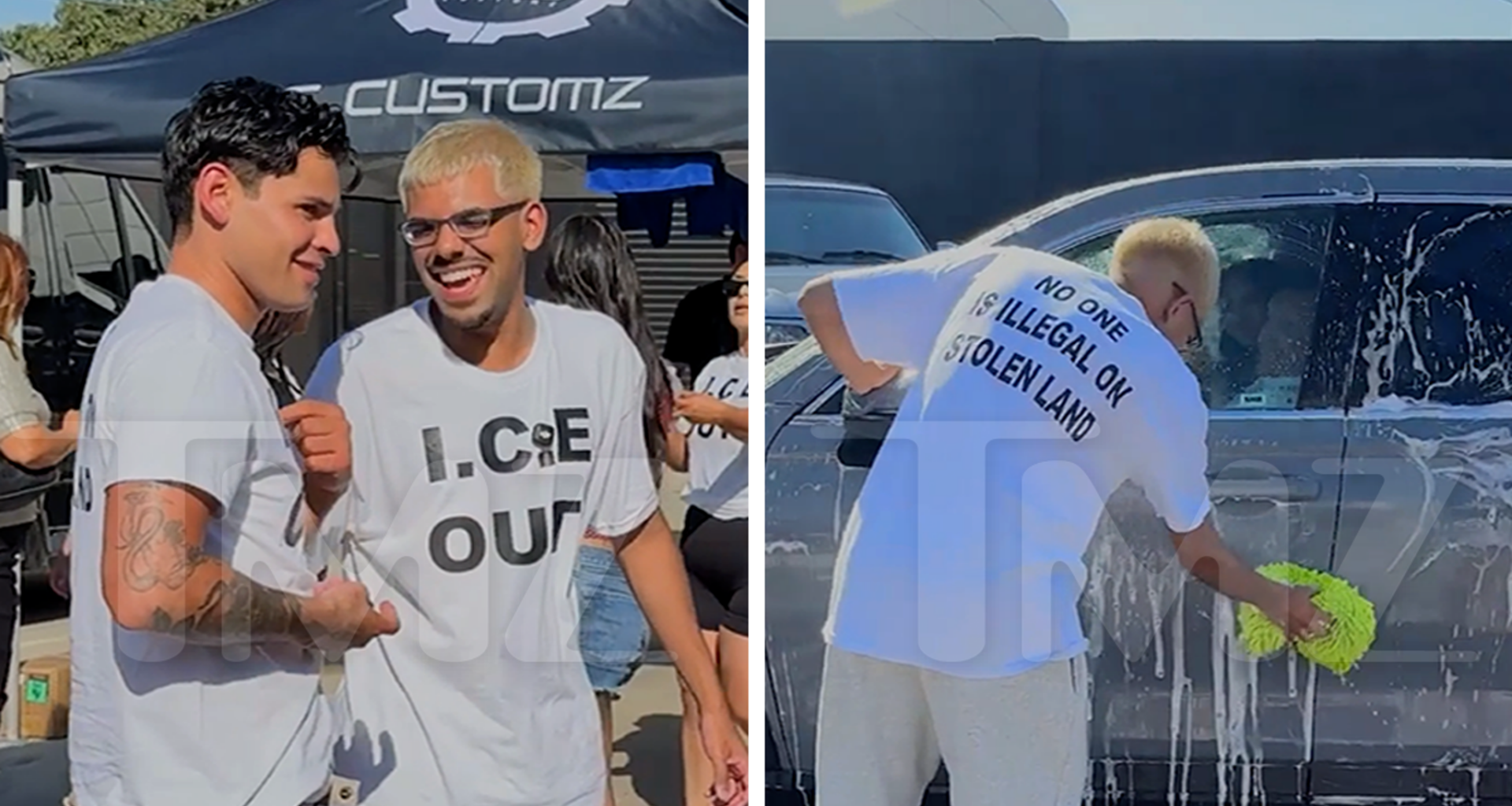 N3on, Ryan Garcia Support Families Affected by ICE at Car Wash