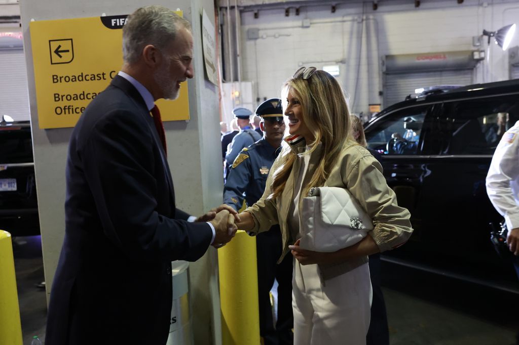 Donald and Melania Trump's private meeting with King Felipe and Queen Letizia after Spain's World Cup victory [Photos]