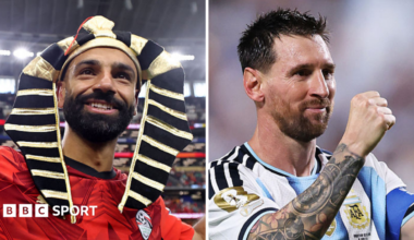 Egypt's Mohamed Salah and Argentina's Lionel Messi