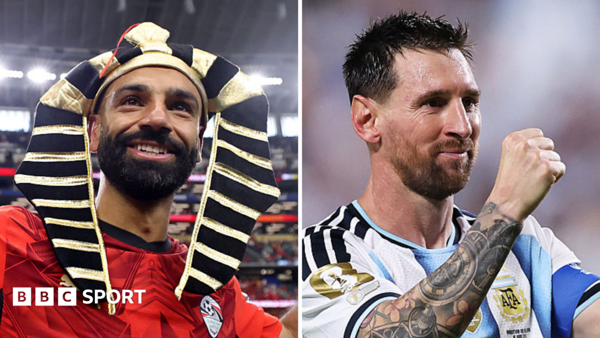 Egypt's Mohamed Salah and Argentina's Lionel Messi