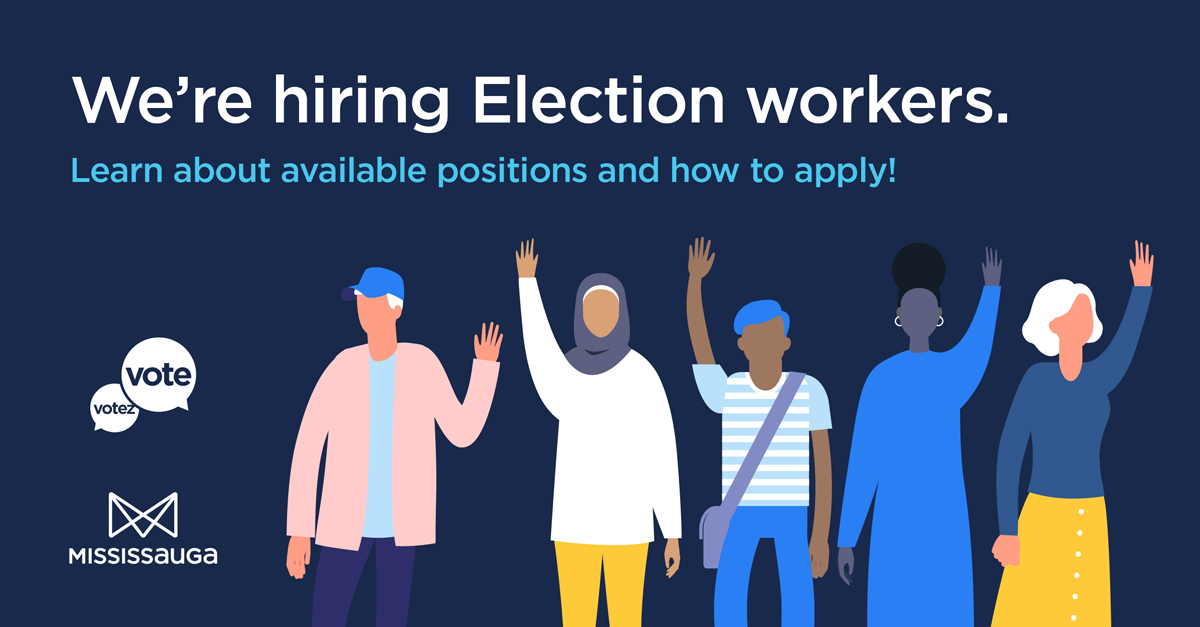 Drawings of people prepared to do paid work for Mississauga's 2026 Municipal Election.