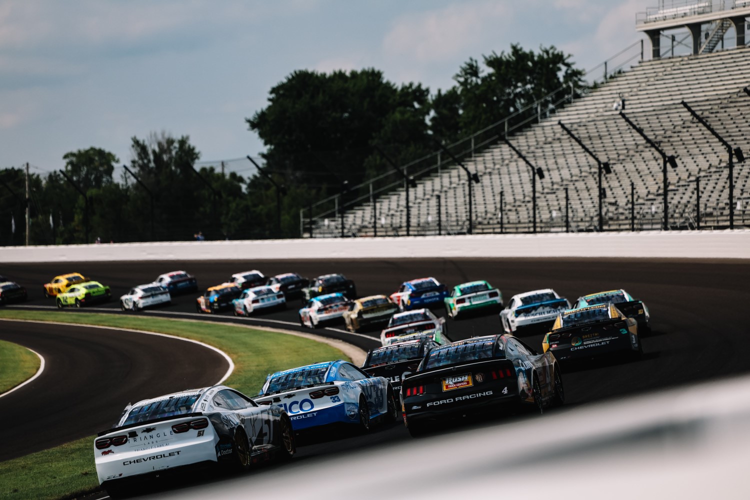 Empty Grandstands at 2026 Brickyard 400 Presented by PPG - By_ Joe Skibinski/IMS