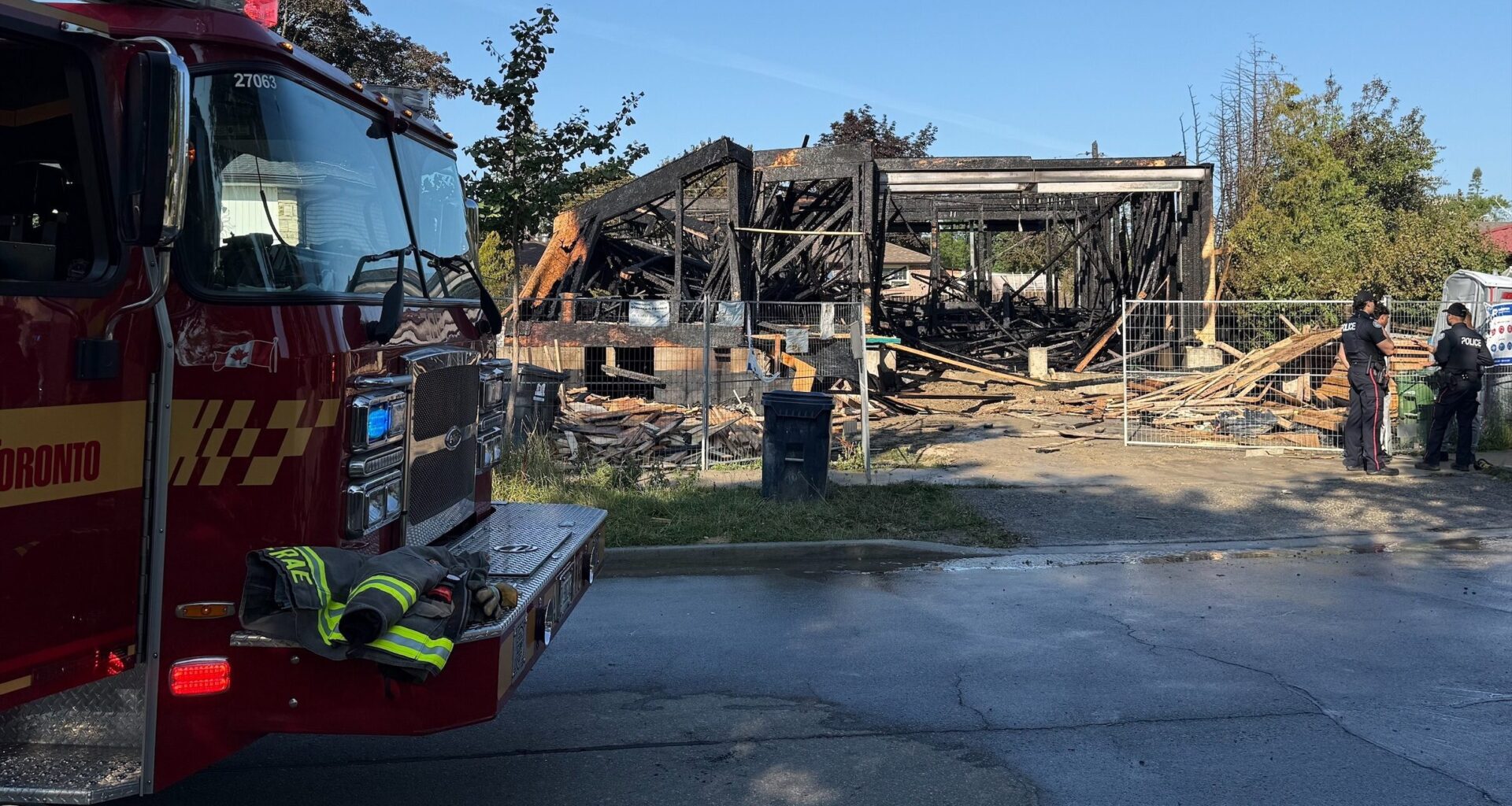 Fire guts home under construction in Etobicoke