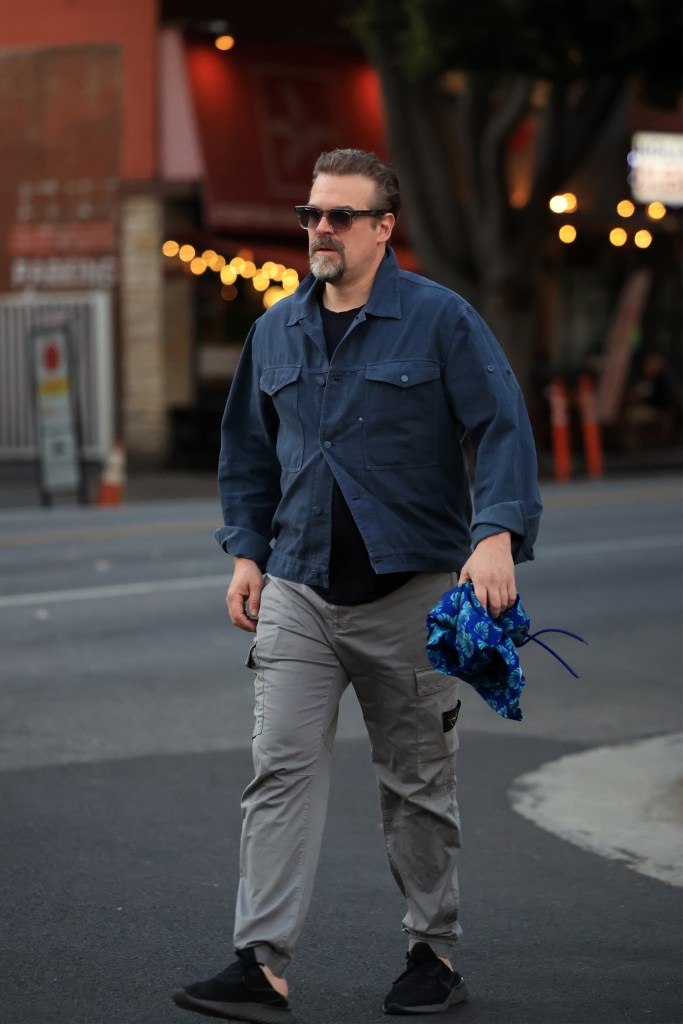 David Harbour kept his look casual heading out for dinner over the 4th of July weekend.