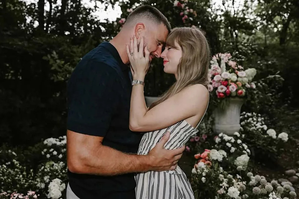 Travis Kelce and Taylor SwiftCredit: Taylor Swift & Travis Kelce