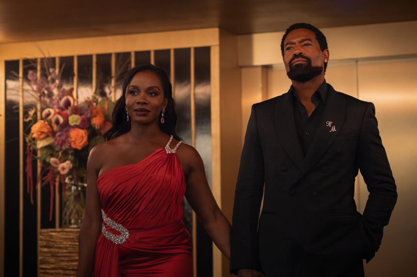 Deborah Ayorinde and Nicholas Pinnock in “Fightland.”