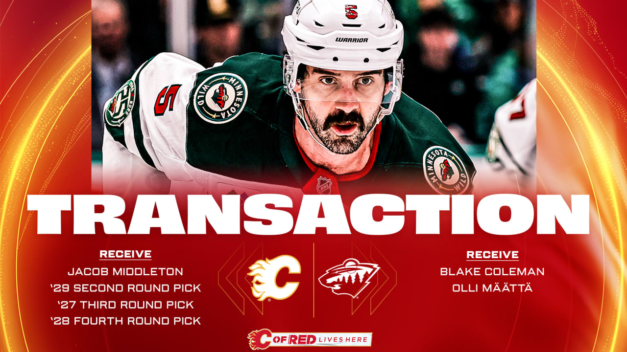 Flames Acquire Jacob Middleton From Minnesota