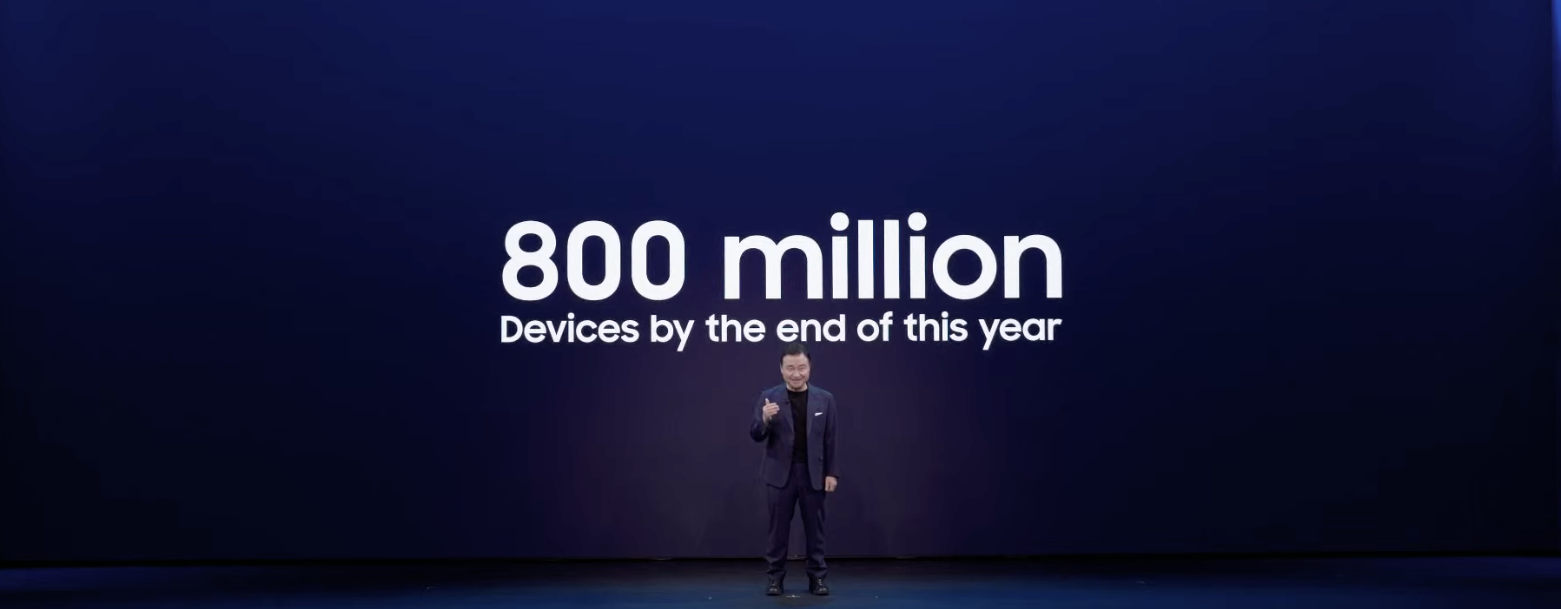 Galaxy AI will be available on 800 million devices by the end of this year