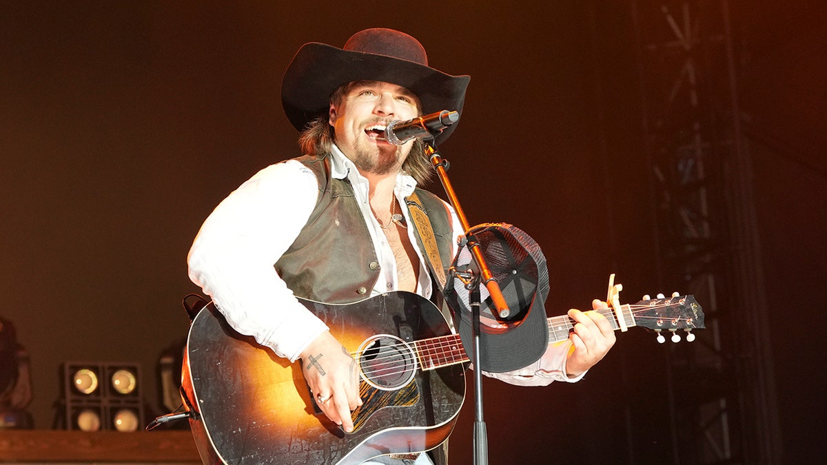 Gavin Adcock performs onstage during the Two Step Inn Music Festival at San Gabriel Park in Georgetown, Texas.