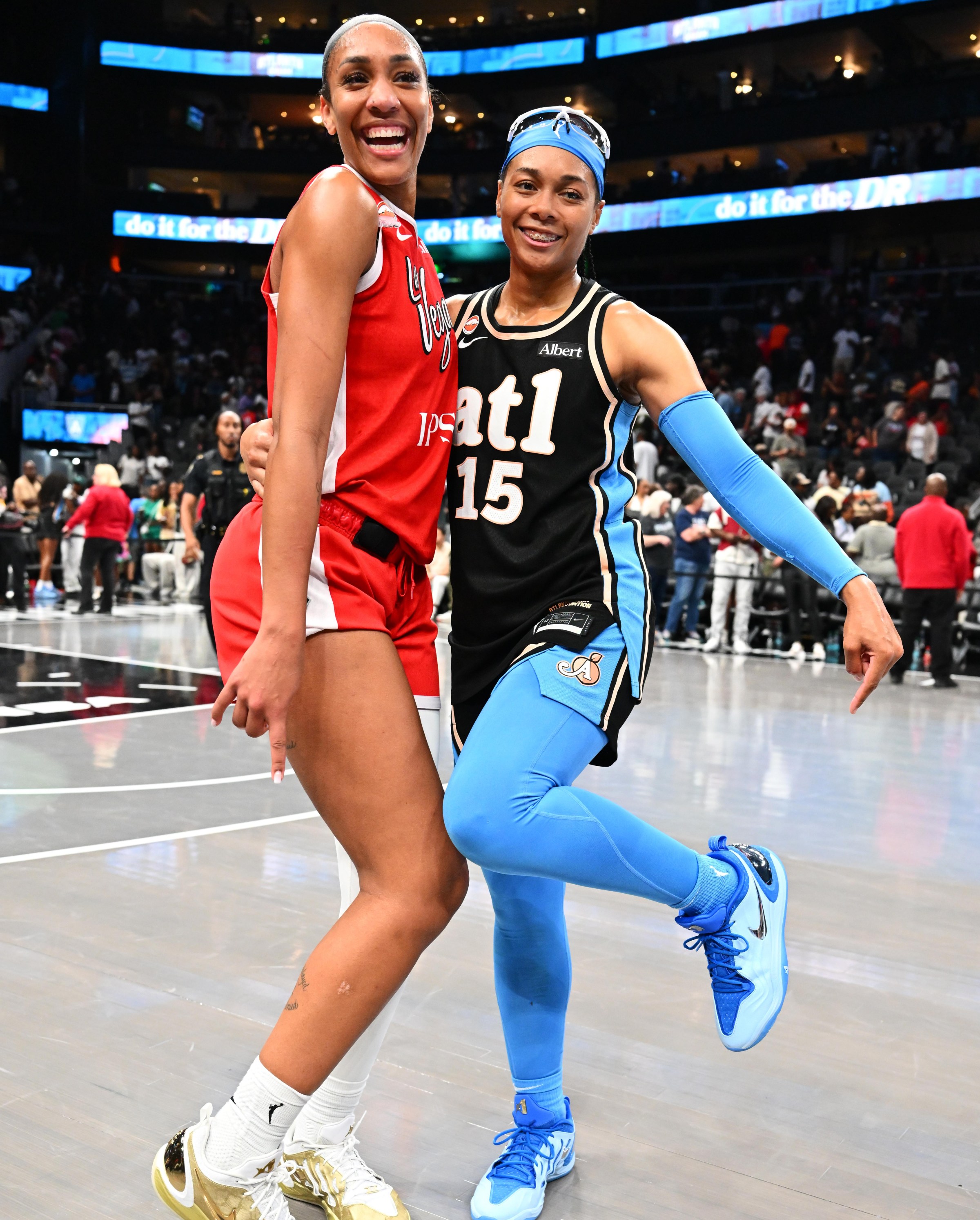 A’ja Wilson and Allisha Gray.