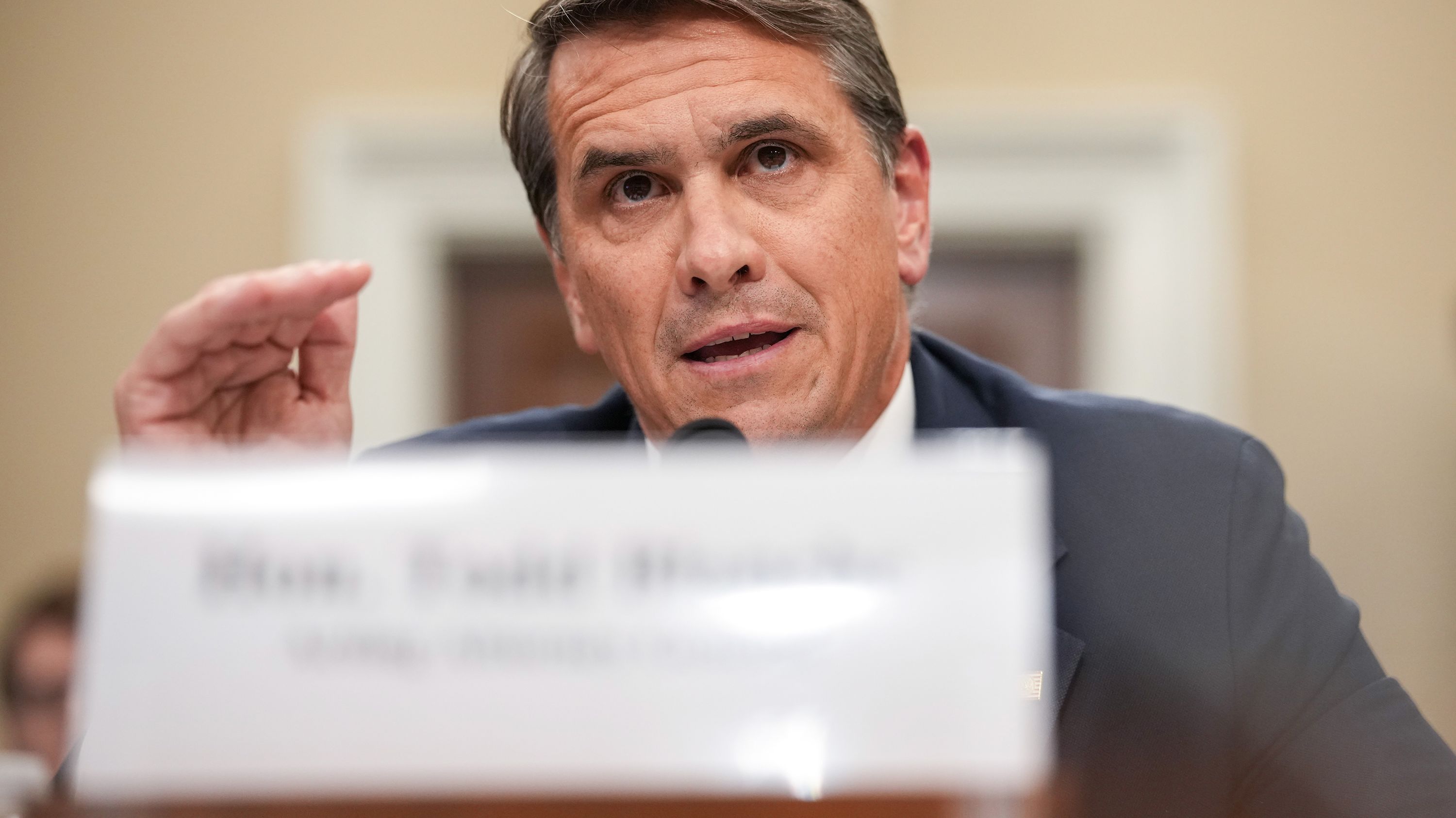 WASHINGTON, DC - JUNE 02: Acting U.S. Attorney General Todd Blanche testifies during a House Committee on Appropriations, Subcommittee on Commerce, Justice, Science, and Related Agencies hearing in the Rayburn House Office Building on June 02, 2026 in Washington, DC. The Justice Department oversight hearing was rescheduled from its original date of May 19th. (Photo by Andrew Harnik/Getty Images)