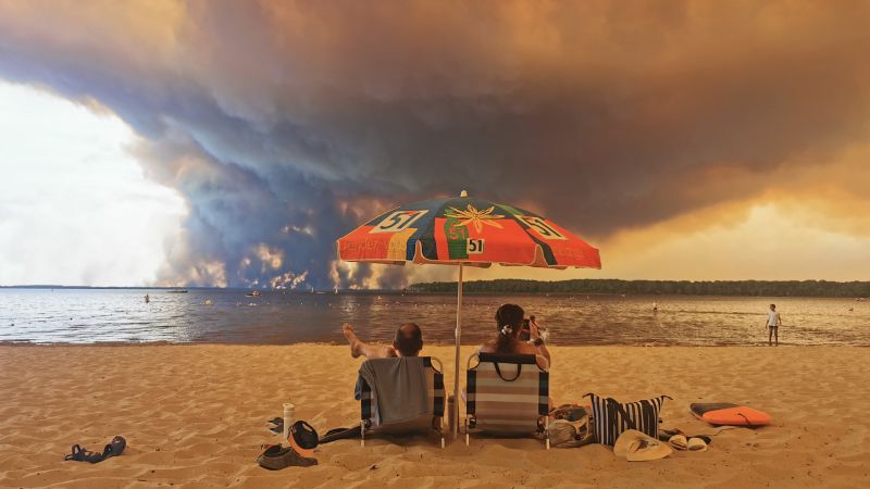 In pictures: Wildfires rage across France and Spain