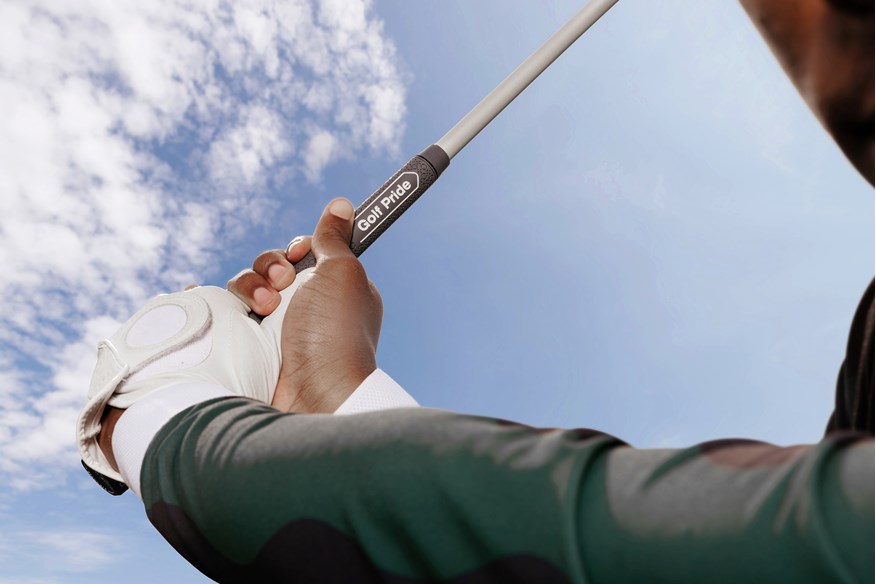 The Golf Pride CP grip is designed to promote lighter grip pressure.