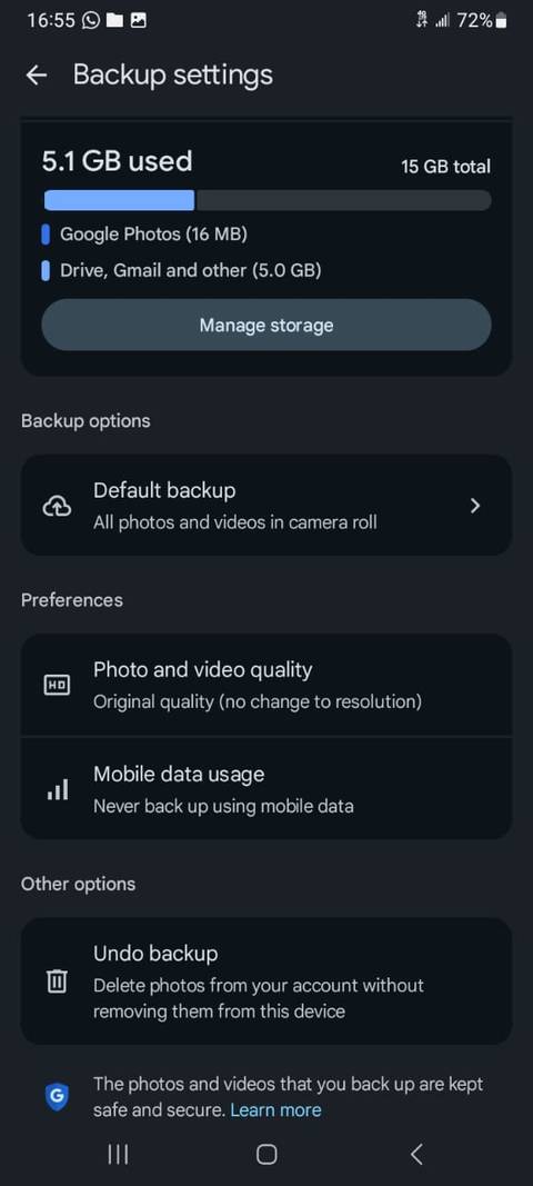 Google Photos backup settings-1