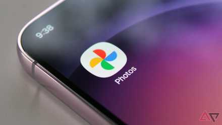 The Google Photos icon on a smartphone screen