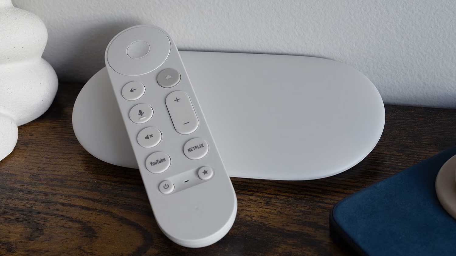 Google TV Streamer with remote.