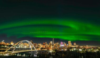 Northern lights are forecast to be visible in most parts of Canada tonight
