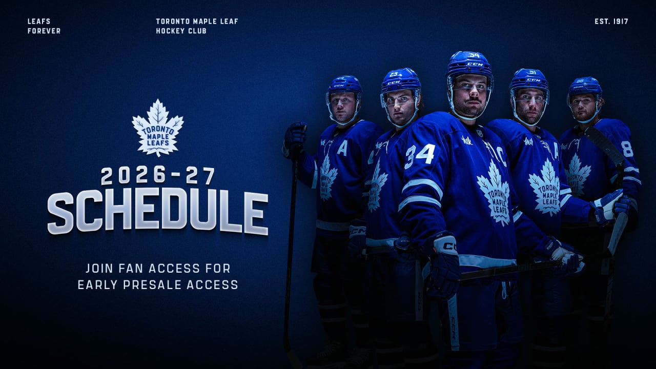 Maple Leafs Announce 2026-27 NHL Regular Season Schedule