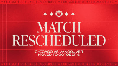 Chicago Fire vs. Vancouver Whitecaps rescheduled due to air quality conditions