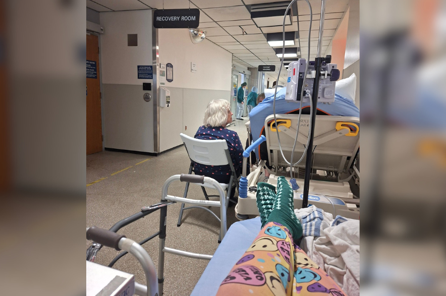 A photo inside Royal University Hospital in 2026, taken by Anne Fournier.