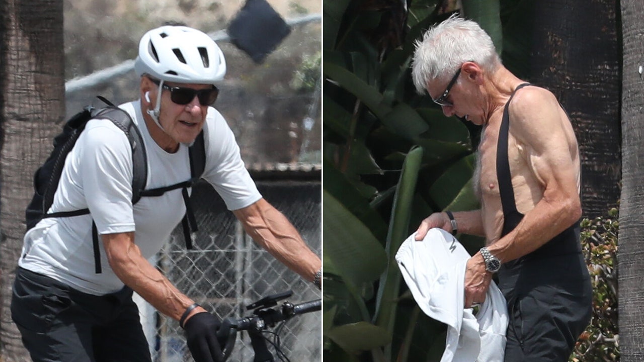 Harrison Ford shows off impressive physique at 83 during solo bike ride