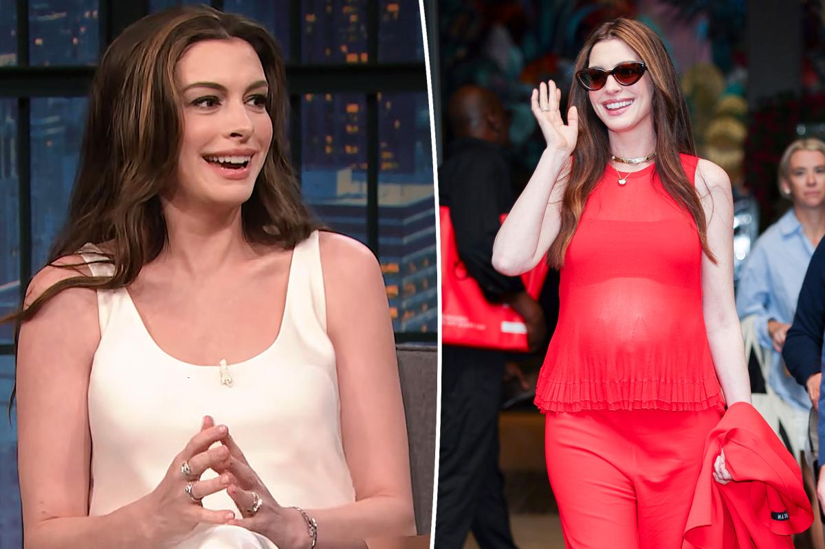 Anne Hathaway, 43, reveals whether 'buzzer beater' pregnancy was planned