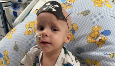 Nurse's training a 'blessing and curse' after son, 3, diagnosed with rare cancer