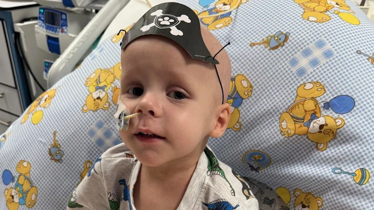 Nurse's training a 'blessing and curse' after son, 3, diagnosed with rare cancer