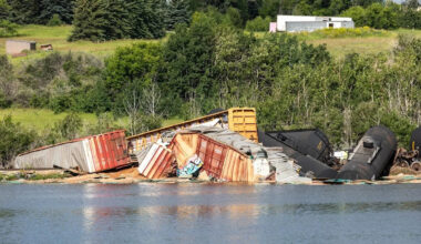 'He's definitely joyriding': Calgary Transit, CPKC dispatch audio suggests trespasser was hanging off freight train before derailment