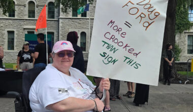 Anti-Ford protesters rally in Ottawa as premier's polling numbers dip