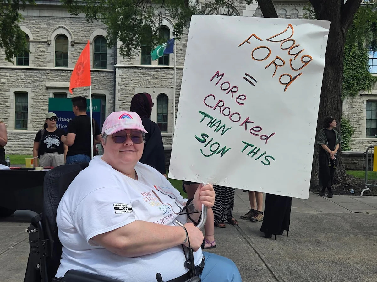 Anti-Ford protesters rally in Ottawa as premier's polling numbers dip