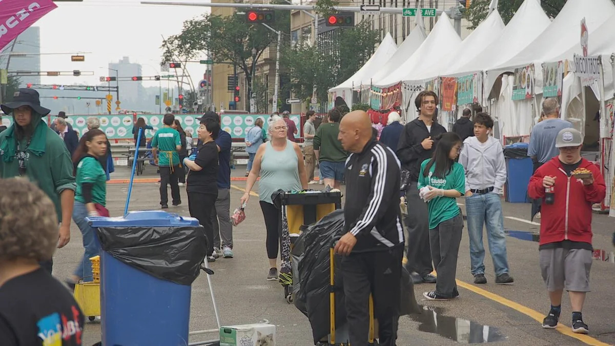 As severe storms threaten Edmonton festivals, what triggers the call to evacuate?