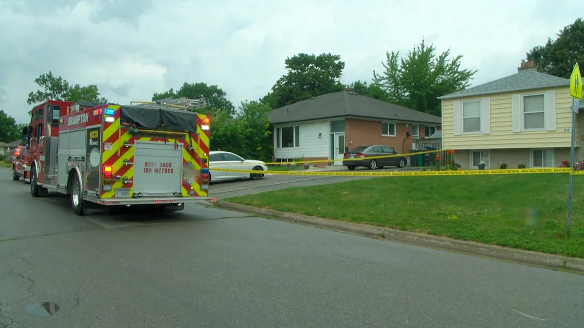 Body found after crews extinguish shed on fire in Brampton, police say