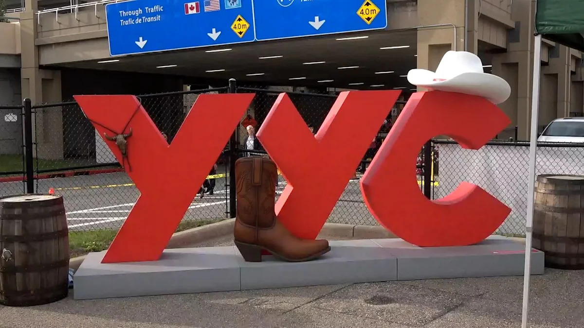 Stampede pancake breakfast for hungry travellers, staff at Calgary airport