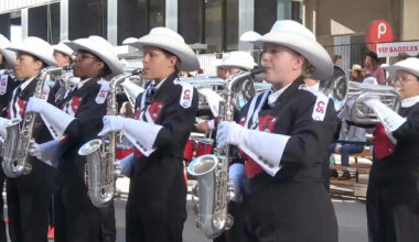Sore feet, big smiles: What it's like playing in the Calgary Stampede Showband