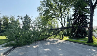Severe thunderstorm hammers Edmonton causing flooding, road closures