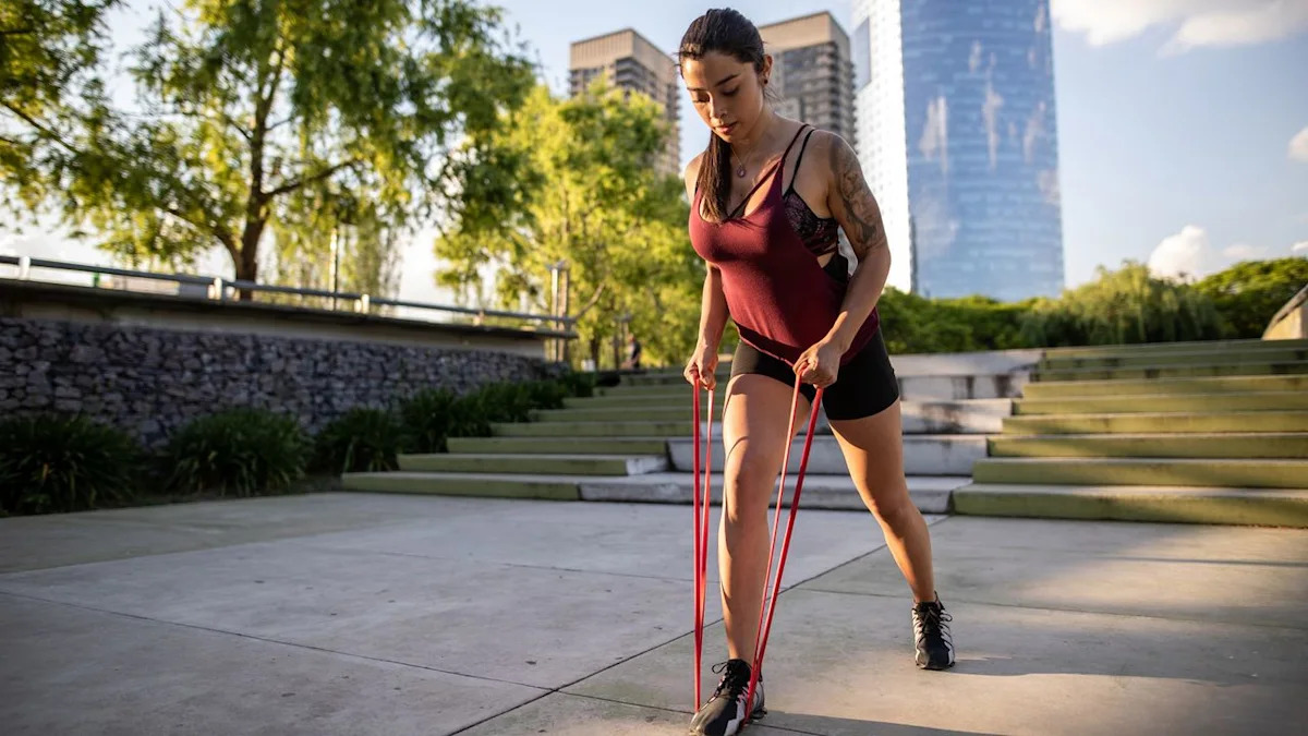 A trainer says these five resistance band exercises hit the areas that your standard leg workout usually mi...