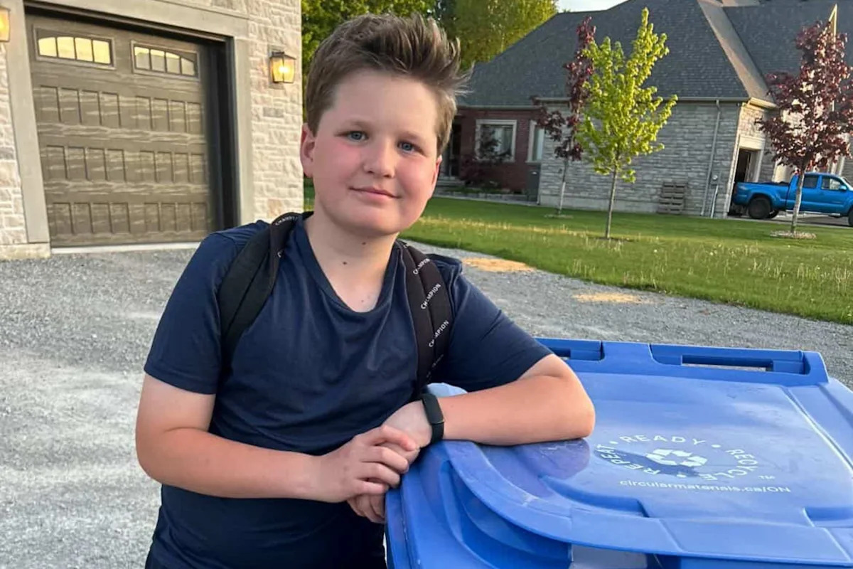 An 11-year-old is cleaning his neighbors’ trash cans for $10 each—he now has 100K followers as teens face the worst summer job market since 1948