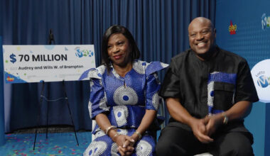 Brampton couple wins $70M Lotto Max jackpot with Mother’s Day gift